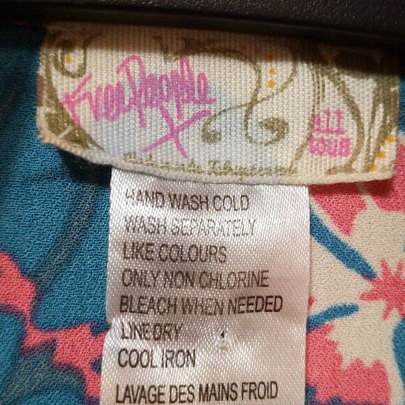 Free People Ocean Combo Floral print Kona Kimono Cardigan Top - Picture 5 of 9